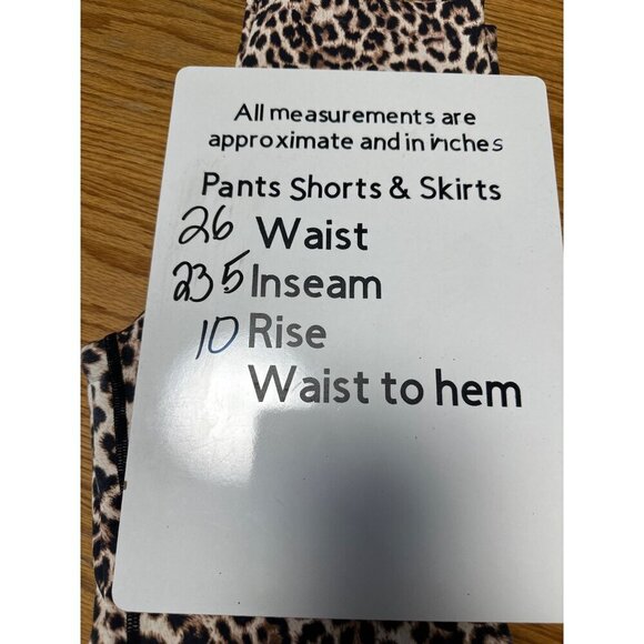 ZYIA Active Leopard Brilliant Scrunchy What High Rise Leggings Women's Size 8-10 - Picture 9 of 9